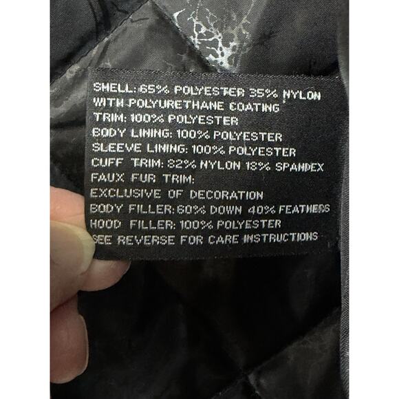 Women's Gerry Puffer Jacket w/o hood Sz S Black Downs & Feather Winter - Picture 9 of 16